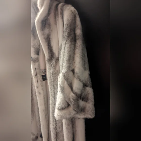 Blackcross Mink Coat with Hood - Picture 2 of 7